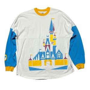 WDW Walt Disney World Vault 50th Anniversary Spirit Jersey Castle Large
